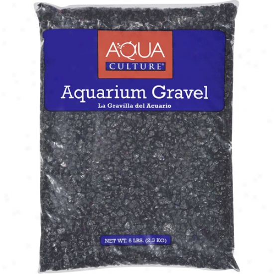 Aqua Culture Black Chips Aquarium Gravel, 5 Lb