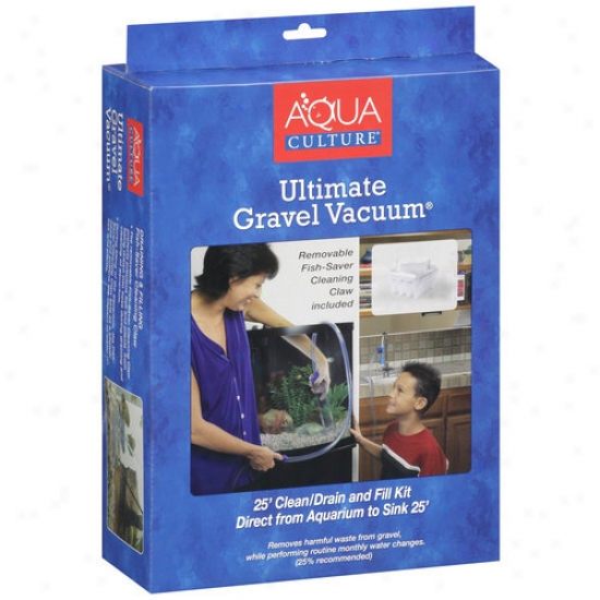 Aqua Culture Ultimate 25' Aquarium Gravel Vacuum Clean/drain & Fill Kit