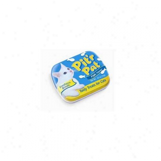Chomp Inc Cch00373 Pitr Pat Cat Candy Tin Display 12 Piece Fish Flavor