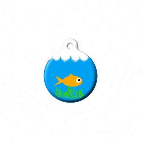 Dog Tag Art Dta-10s Angle Bowl Cat Tag - Small
