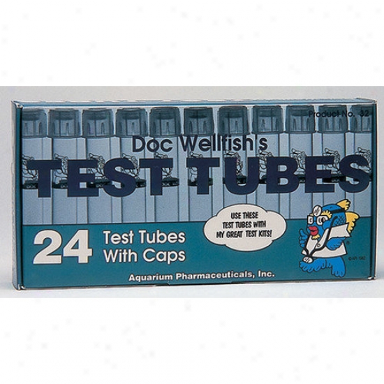 Mars Fishccare North America Replacement Test Tubes With Cap - 24 Pack