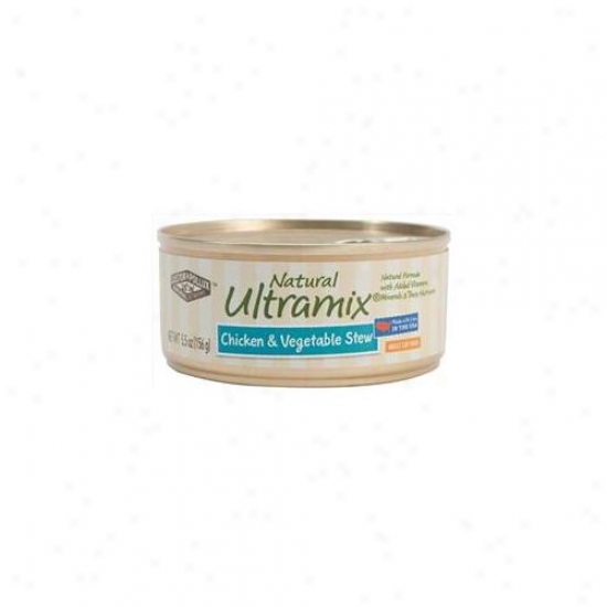Natural Ultramix Chicken And Vegetable Canned Feline Formula 5. 5 Ounce, Pack Of 24