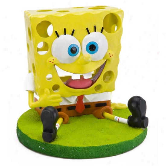 Penn Plax Sitting Spongebob Squarepants Aquarium Decoration