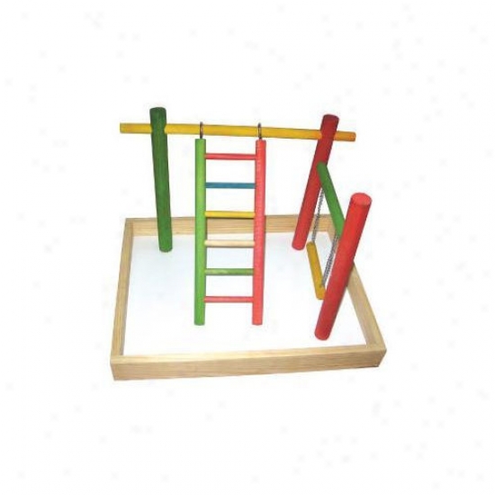 A&e Cage Co. 20''x15''x14'] Wood Tabletop Play Station