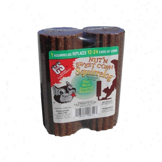 C&s Products Nut 'n' Sweet Corn Squirrelog