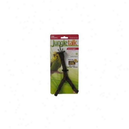 Jungle Talk Pet Products Bjnp84006 Edible Perch Split Branch Little