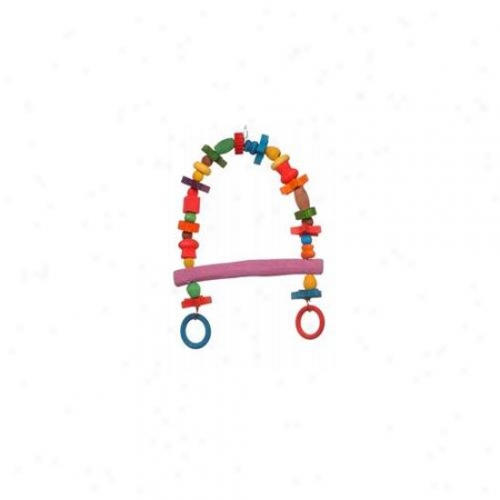 Parrotopia Arbo Sandy Spindle Swing Small 9. 5 Inch X 1 Inch