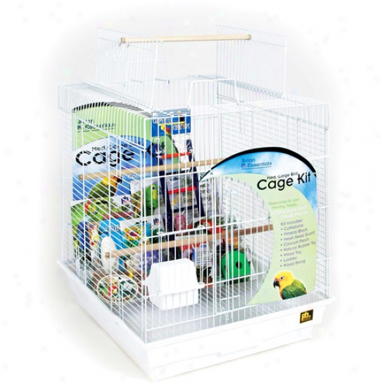 Prevue Hendryx Pp-91360 Avian Essentials Playtop Bird Cagge Kit