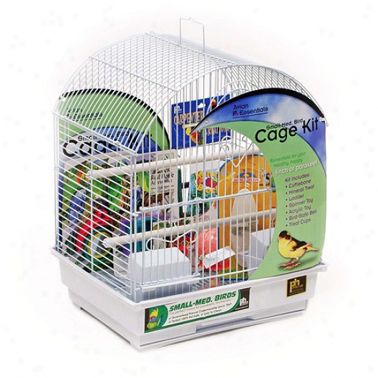 Prevue Pet Products Round Top Parakeet Cage Kit 91102