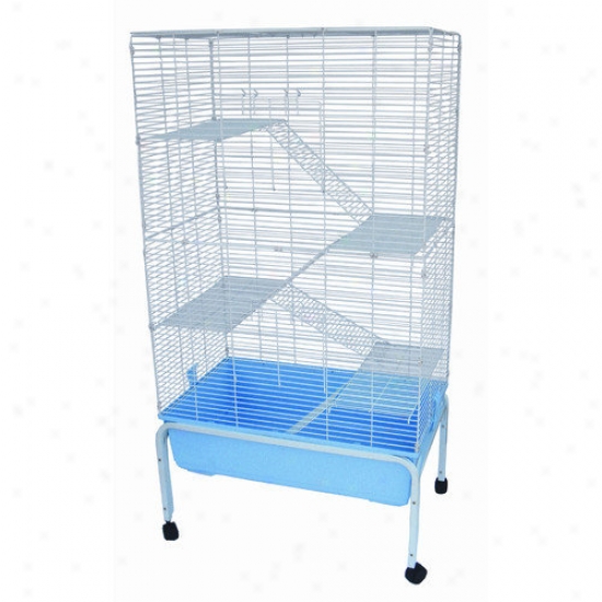Yml 5 Levels Small Animal Indoor Cage With Stand In Blue