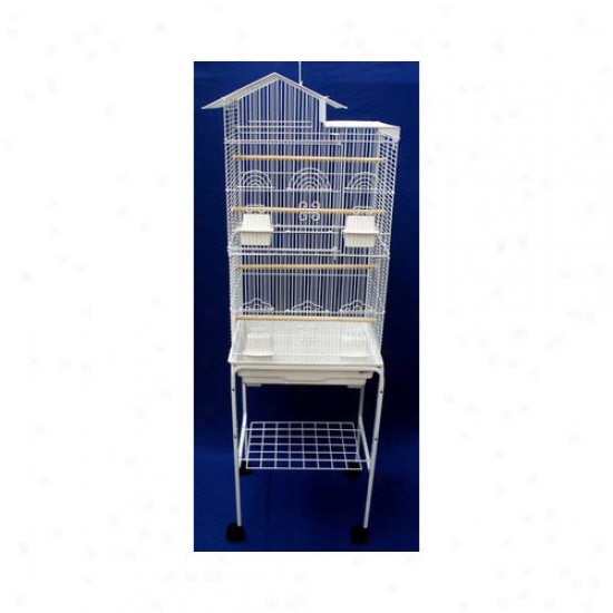 Yml Villa Top Small Bird Cage With Stand
