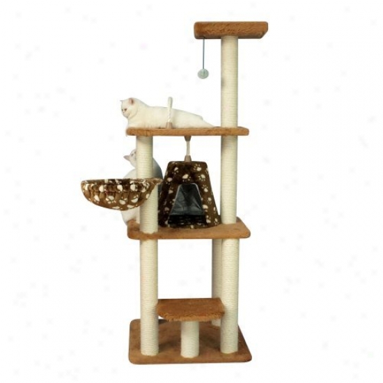 64 In. Armarkat Cat Tree Hoose Condo Furniture - A6403