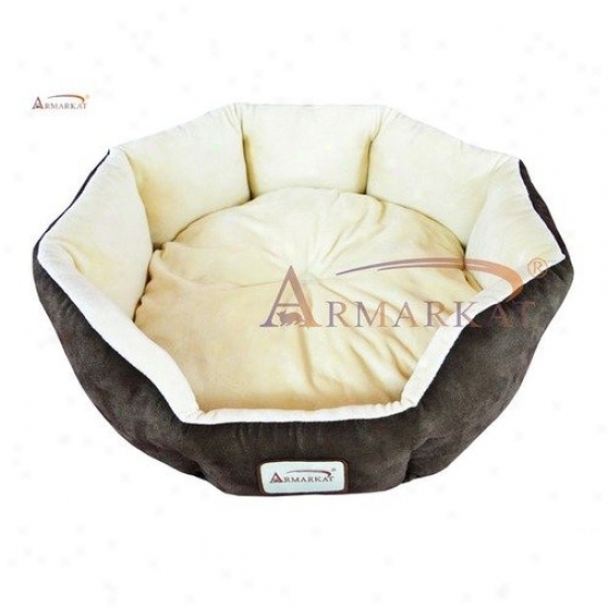 Armarkat Cat Bed In Mocha And Beige