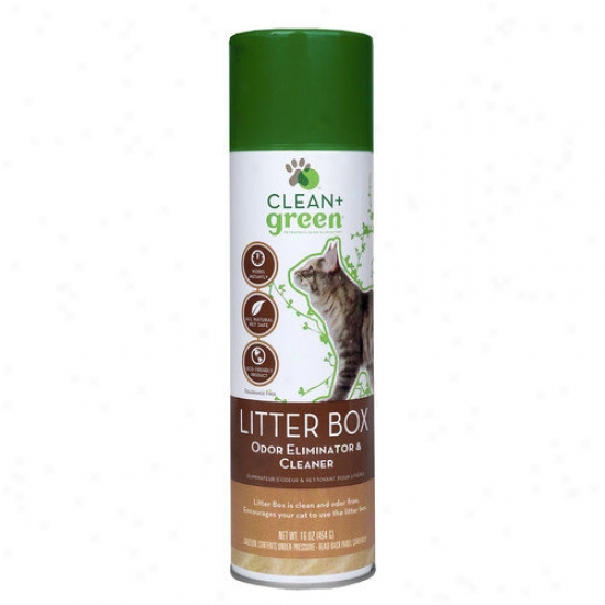 Clean+green Litter Box Odor And Stain Remover