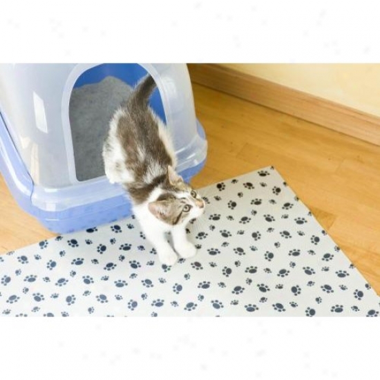 Drymate Clmg2028p Grey Mat Cat Litter Box Paw Imprint