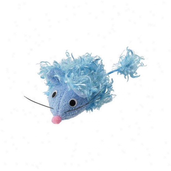 Ethical Pet Curly Plush Mouse With Catnip Cat Toy