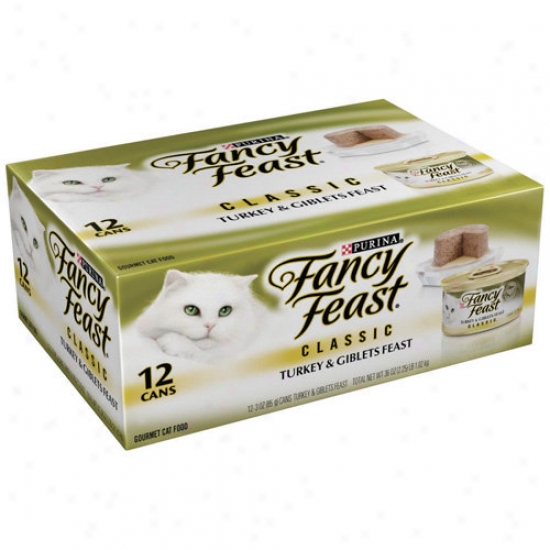 Fancy Feast Classic Turkey Cat Food Wet Ca Food (3-oz Can,case Of 12)