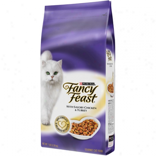Fancy Feast Dry With Relishing Chicken And Turkey Cat Food, 7 Lbs
