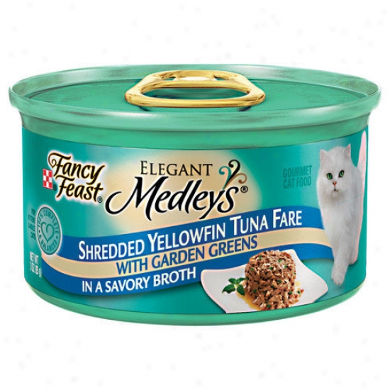 Caprice Feast Elegant Medley Shredded Tuna Cat Food (case Of 24)