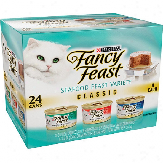 Fancy Feast Loaf 3-flavor Variety Pack Cat Food, 24ct