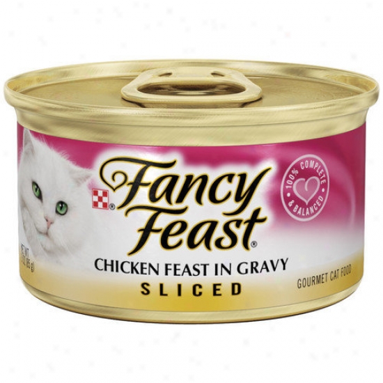 Fancy Feast Sliced Chicken In Gravy Wet Cat Food (3-oz Can,case Of 24)