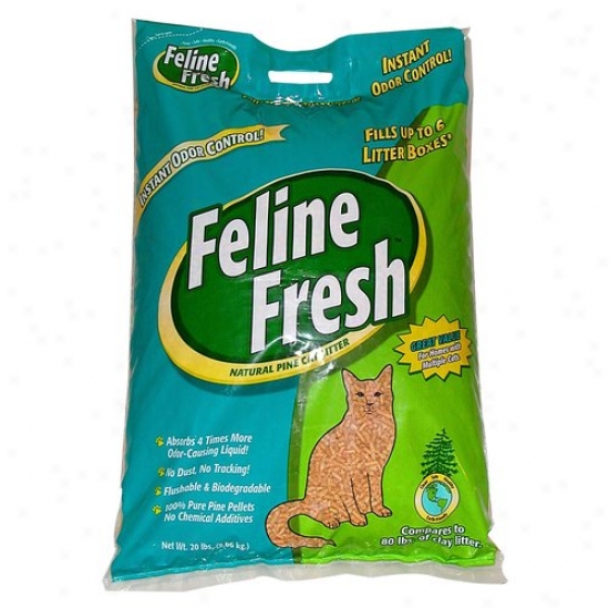 Feline Fresh Unaffected Pine Cat Litter, 20 Lbs