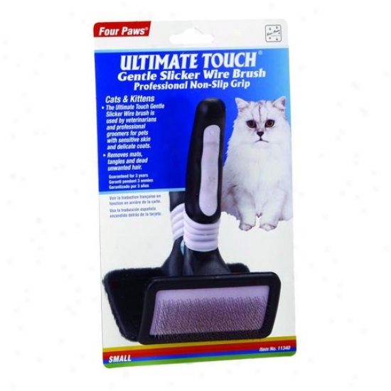 Four Paws 100202623/11340 Ultimate Touch Slicker Wire Brush For Cats