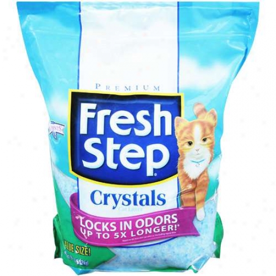 Fresh Step Crystals Cat Litter, 8 Pounds