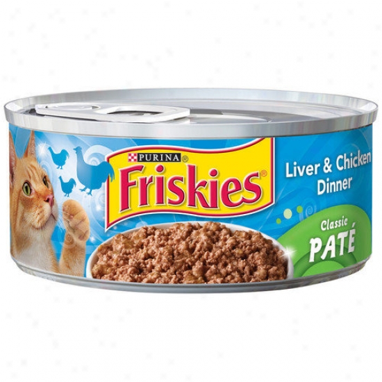 Friskies Classic Pate Liver And Chicken Wet Cat Food (5.5-oz Can, Case Of 24)