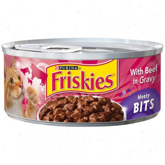 Friskies Meaty Bots Beef And Gravy Wet Cat Food (5.5-oz Can, Case Of 24)