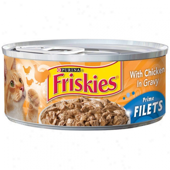 Friskies Prime Filet Chicken And Gravy Wet Cat Food (5.5-oz Can, Case Of 24)