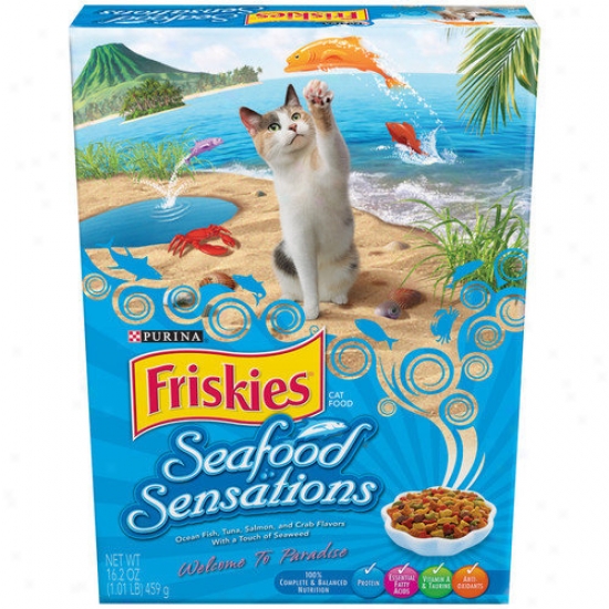 Friskies Seafood Sensations Dry Cat Food (case Of 12)