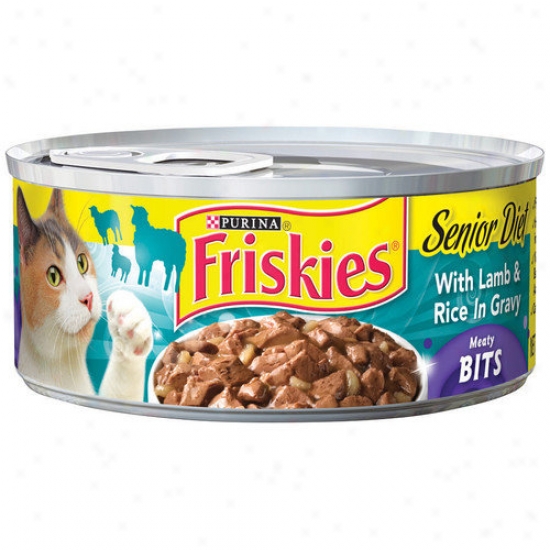 Friskies Senior Meaty Bits Lamb Annd Rice Wet Cat Food (5.5-oz Can, Case Of 24)