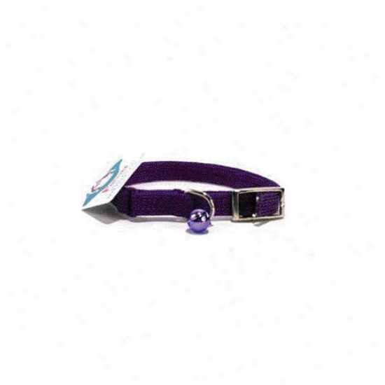 Hamilton Pet Products Braided Safety Cat Collar In Purple