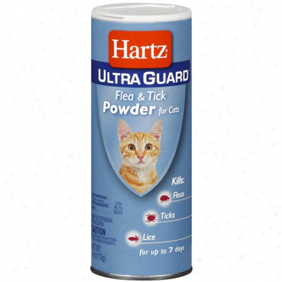 Hartz Flea & Tick Powder For Cats, 4 Oz