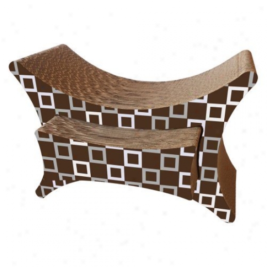 Imperial Cat Shape Scratch N Shapes Tower Perch N Lounge (2 In 1)