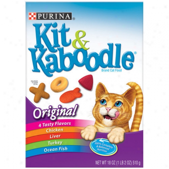 Kit & Kaboodle Dry Cat Food (18-oz, Case Of 12)