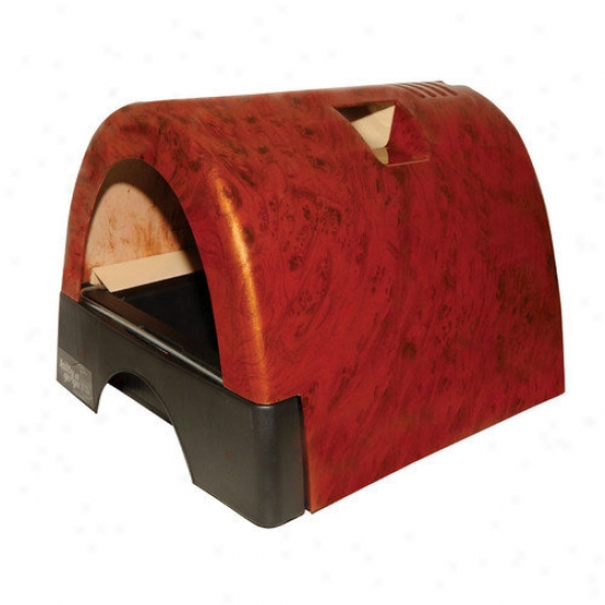 Kittyagogo Dezigner Cat Litter Box With Burl Wood Cover