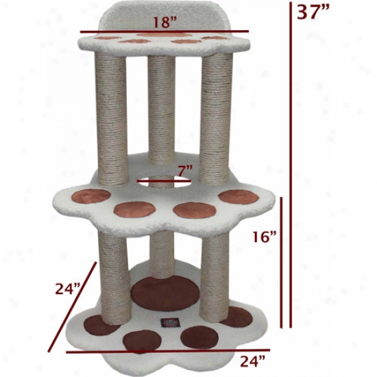 Majestic Pet Products 37-1/2&qot; Bungalow Sherpa Cat Tree