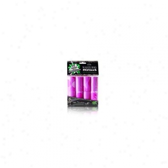 Nandog Wbr-1001-pk 16 Pack Waste Bag Repalcement Pink-pink Contempo Dots