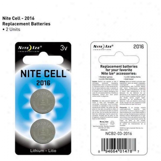 Nite Izee Replacement 2016 Pet Battery (2 Pack)