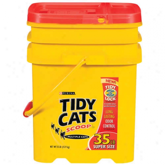 Tidy Cats Scoop: Long Lasting Odor Control Cat Box Filler, 35 Lb