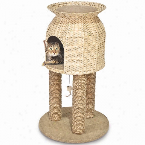 Ware Mfg Hyacinth And Jute Scratch And Sleep Tower