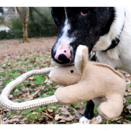 Abo Gear Kangaroo With Rope Dog Toy