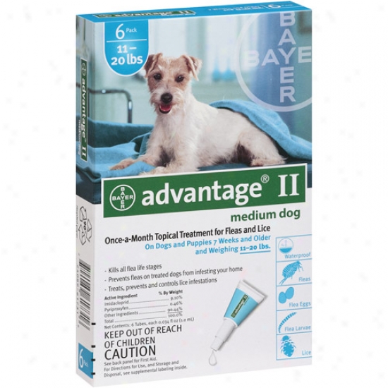 Advantage Ii Flea Ahd Lice Topical Treatment For Dogs 11-20 Lbs, 6ct