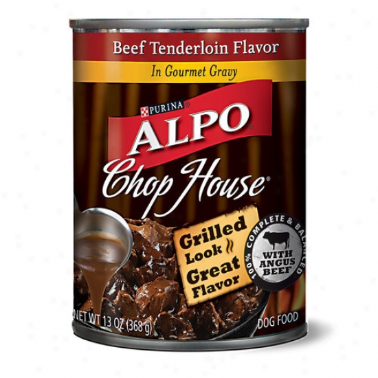 Alpo Jaw House Canned Dog Food, Beef Tenerloin Flavor In Gourmet Gravy, 13 Oz