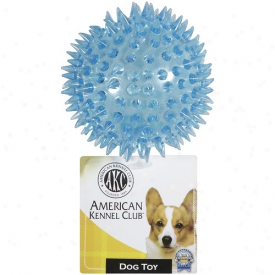 American Kennel Club Spiked Ball Dog Toy, Blue