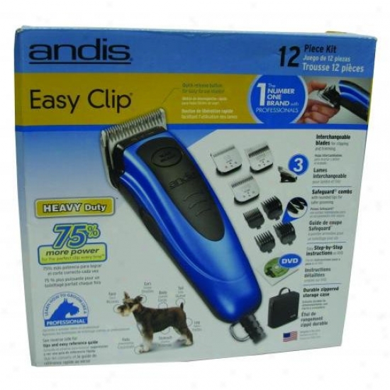 Andis 60130 12-piece Easy Clip Clipper Kit