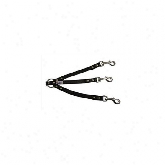 Angel Pey Supplies 40050 Leather Couplers - 3 Dog In Bubblegum Pink