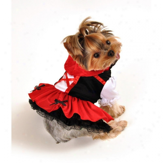 Anit Accessories Red Hood Adjust Dog Costume